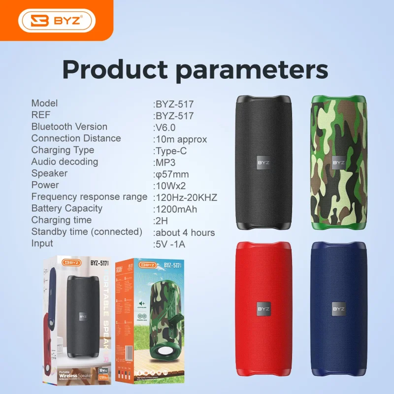 Bluetooth Speaker BYZ-517