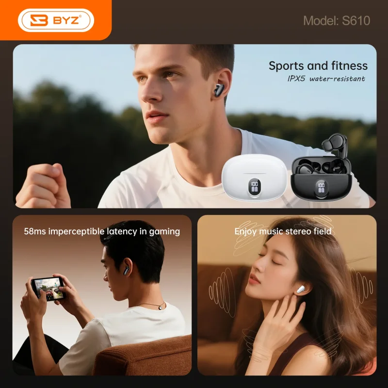 TWS  Bluetooth Earphone BYZ S610