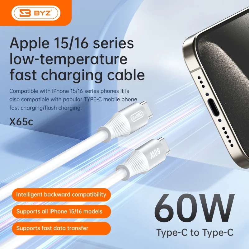 Aluminum Data Cable X65C (Type C to C)