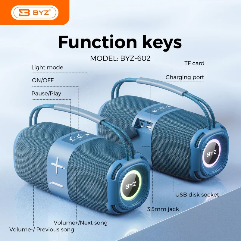 Bluetooth Outdoor Portable Speaker BYZ-602